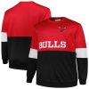 Fanatics Chicago Bulls Red/Black Big & Tall Split Pullover Classy Sweatshirt Team spirit! Show it off with this awesome jersey.
