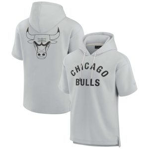Fanatics Gorgeous Chicago Bulls Unisex Gray Elements Super Soft Fleece Short Sleeve Pullover Hoodie High - demand item! Order this sought - after jersey immediately.