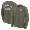 Fanatics Chicago Bulls Unisex Olive Elements Super Soft Fleece Pullover Sweatshirt Enchanting Sports enthusiasts