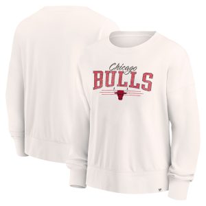 Fanatics Alluring Chicago Bulls Women's Cream Close the Game Pullover Sweatshirt High - demand item! Order this sought - after jersey immediately.