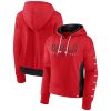 Fanatics Chicago Bulls Women's Red Iconic Halftime Colorblock Pullover Hoodie Premium High - demand item! Order this sought - after jersey immediately.