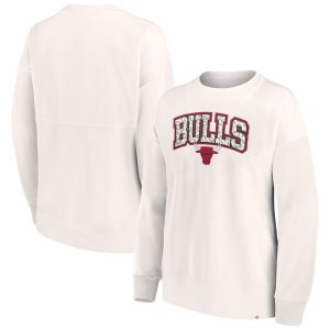 Fanatics Chicago Bulls Women's White Tonal Notable Leopard Pullover Sweatshirt Time - sensitive! Order now before the deal expires.