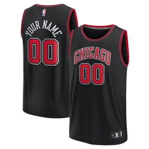 Fanatics Chicago Remarkable Bulls Youth Black Fast Break Replica Custom Jersey Statement Edition Upgrade your fan gear! Order this premium jersey today.