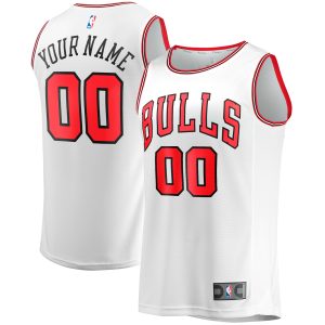 Fanatics Chicago Bulls Youth White Fast Break Glamorous Replica Custom Jersey Association Edition Best - selling! Order this popular jersey before it's out of stock.