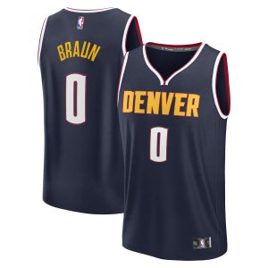 Fanatics Christian Braun Denver Nuggets Navy Fast Break Phenomenal Replica Player Jersey Icon Edition High - demand item! Order this sought - after jersey immediately.