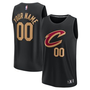 Fanatics Cleveland Cavaliers Youth Black Fast Break Replica Luxurious Custom Jersey Statement Edition High - demand item! Order this sought - after jersey immediately.