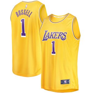 Fanatics D'Angelo Russell Los Angeles Lakers Striking Gold Fast Break Player Jersey Icon Edition Show your dedication! Own this special jersey for your team.