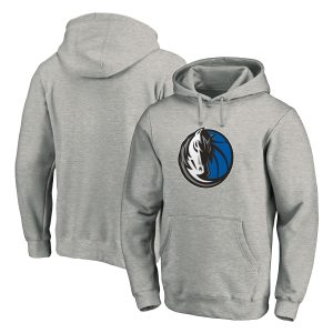 Fanatics Dallas Mavericks Premium Heather Gray Team Primary Logo Fitted Pullover Hoodie High - demand item! Order this sought - after jersey immediately.