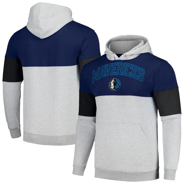 Fanatics Dallas Mavericks Navy Superior Contrast Pieced Pullover Hoodie Show your dedication! Own this special jersey for your team.