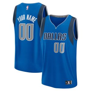 Fanatics Dallas Mavericks Youth Blue Fast Break Custom Replica Jersey Icon Edition Remarkable Authentic look! Wear this genuine jersey.