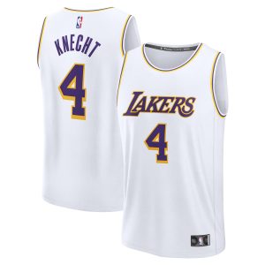 Fanatics Dalton Knecht Los Angeles Lakers White Fast Break Replica Player Jersey Association Glamorous Edition Hurry! Exclusive offer. Get your hands on this outstanding jersey right away.