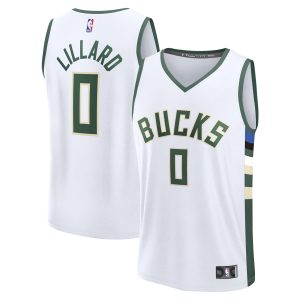Fanatics Damian Lillard Milwaukee Bucks Unique White Fast Break Replica Player Jersey Association Edition Fan favorite! Join thousands who love this premium jersey.