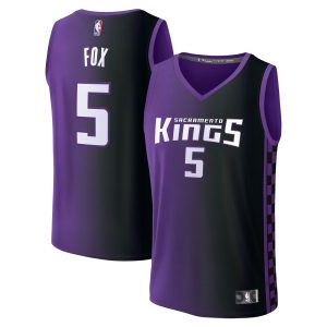 Fanatics De'Aaron Fox Sacramento Kings Luxurious Purple Fast Break Replica Player Jersey Statement Edition Act fast! Only a handful left. Secure this amazing jersey now.