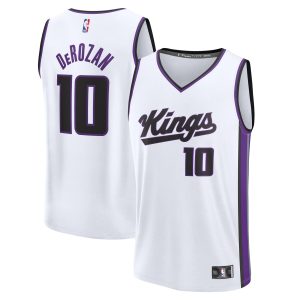 Fanatics DeMar DeRozan Sacramento Kings White Fast Break Replica Player Jersey Association Admirable Edition Collectors