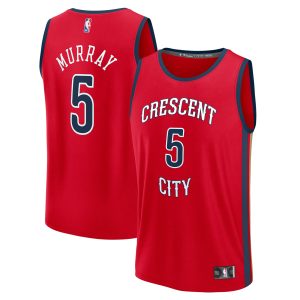 Fanatics Dejounte Murray Premium - grade New Orleans Pelicans Red Fast Break Replica Player Jersey Statement Edition Gift idea! Surprise a sports fan with this amazing jersey.