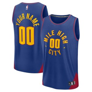 Fanatics Denver Nuggets Blue Fast Delightful Break Custom Jersey Statement Edition Team spirit! Show it off with this awesome jersey.
