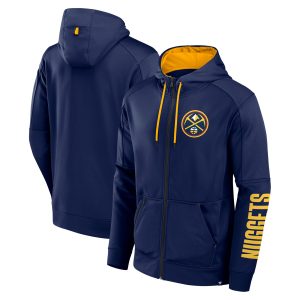 Fanatics Denver Nuggets Navy Baller Defender Performance Full Alluring Zip Hoodie Limited edition! Don't miss your chance to own this unique jersey.