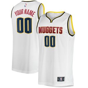 Fanatics Denver Nuggets White Fast Break Custom Phenomenal Replica Jersey Association Edition Be the first! Order this trendy jersey ahead of the crowd.