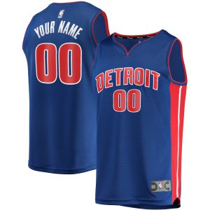 Fanatics Detroit Pistons Blue Fast Exceptional Break Custom Replica Jersey Icon Edition Limited edition! Don't miss your chance to own this unique jersey.