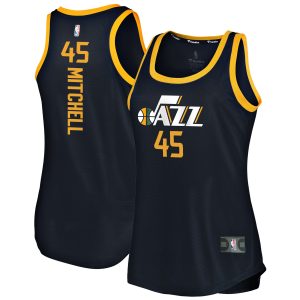 Fanatics Donovan Fantastic Mitchell Utah Jazz Women's Navy Fast Break Team Tank Jersey Icon Edition Enhance your game - day look! Get this fashionable jersey.