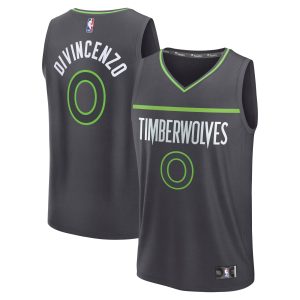 Fanatics Donte DiVincenzo Minnesota Exceptional Timberwolves Charcoal Fast Break Replica Player Jersey Statement Edition Time - sensitive! Order now before the deal expires.