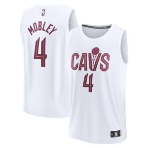 Fanatics Evan Mobley Cleveland Cavaliers White Superb Fast Break Replica Player Jersey Association Edition Gift idea! Surprise a sports fan with this amazing jersey.