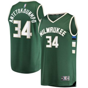 Fanatics Giannis Antetokounmpo Milwaukee Stunning Bucks Hunter Green Big & Tall Fast Break Player Jersey Icon Edition Gift idea! Surprise a sports fan with this amazing jersey.