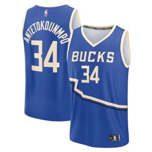 Fanatics Giannis Antetokounmpo Milwaukee Bucks Top - notch Royal 2024/25 Fast Break Player Jersey City Edition New arrival! Check out this fresh and exciting jersey.