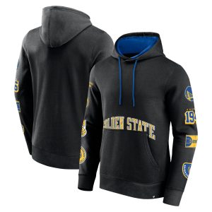 Fanatics Golden State Magnificent Warriors Black Home Court Pullover Hoodie Collectors