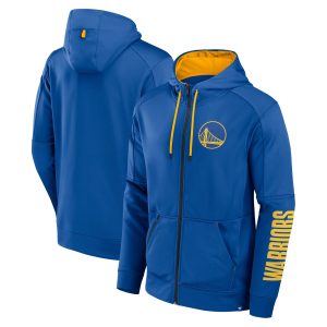 Fanatics Golden State Warriors Stylish Royal Baller Defender Performance Full Zip Hoodie Be a part of the action! Get this game - ready jersey.