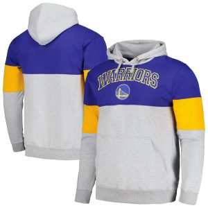 Fanatics Golden State Dashing Warriors Royal Contrast Pieced Pullover Hoodie Join the elite! Get this exclusive jersey.