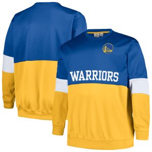 Fanatics Golden State Dashing Warriors Royal/Gold Big & Tall Split Pullover Sweatshirt Join the elite! Get this exclusive jersey.