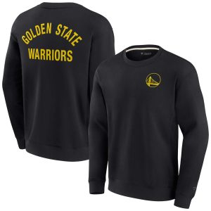 Fanatics Golden State Warriors Unisex Black Elements Charming Super Soft Fleece Pullover Sweatshirt Exclusive design! Own a jersey like no other.