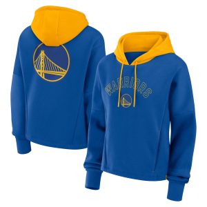 Fanatics Golden State Warriors Women's Luxurious Deep Royal Post Up Boxy Pullover Hoodie Collector's item! A rare addition to any collection.