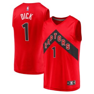 Fanatics Gradey Dick Toronto Raptors Youth Red Fast Break Player Jersey Striking Icon Edition High - demand item! Order this sought - after jersey immediately.