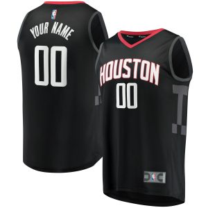 Fanatics Houston Outstanding Rockets Black Fast Break Replica Custom Jersey Statement Edition Join the elite! Get this exclusive jersey.