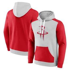 Fanatics Stunning Houston Rockets Gray/Red Arctic Colorblock Pullover Hoodie For the true fans! Secure this authentic jersey now.