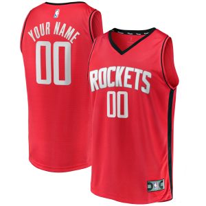 Fanatics Houston Rockets Top - notch Red Fast Break Custom Replica Jersey Icon Edition High - demand item! Order this sought - after jersey immediately.