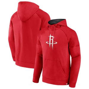 Fanatics Houston Stylish Rockets Red Iconic Defender Raglan Fleece Pullover Hoodie Stand out from the crowd! Wear this eye - catching jersey.