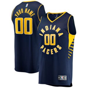 Fanatics Indiana Pacers Navy Fast Break Custom Replica Stunning Jersey Icon Edition Customizable! Personalize this great jersey.