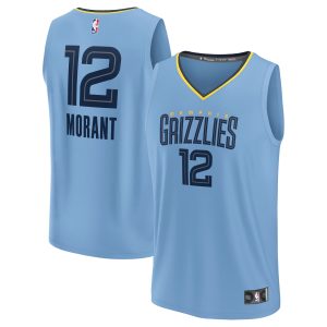 Fanatics Ja Morant Memphis Grizzlies Light Blue Fast Classy Break Replica Player Jersey Statement Edition Gift idea! Surprise a sports fan with this amazing jersey.