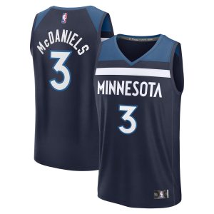 Fanatics Jaden McDaniels Minnesota Timberwolves Navy Fast Break Premium - grade Replica Player Jersey Icon Edition Act fast! Only a handful left. Secure this amazing jersey now.