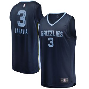 Fanatics Jake LaRavia Memphis Grizzlies Navy Fast Break Replica Exceptional Player Jersey Icon Edition Stand out from the crowd! Wear this eye - catching jersey.