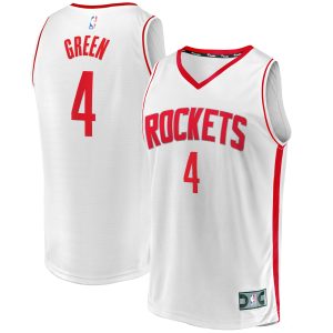 Fanatics Jalen Green Houston Rockets Stunning White Fast Break Replica Player Jersey Association Edition Exclusive design! Own a jersey like no other.
