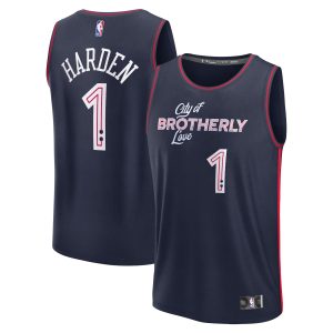 Fanatics James Harden Refined Philadelphia 76ers Youth Navy Fast Break Jersey City Edition Be a part of the action! Get this game - ready jersey.