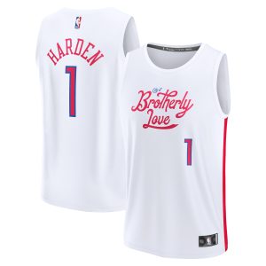 Fanatics James Harden Philadelphia 76ers Phenomenal Youth White Fastbreak Jersey City Edition New arrival! Check out this fresh and exciting jersey.