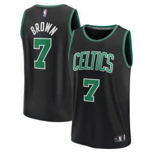 Fanatics Jaylen Brown Boston Celtics Youth Black Magnificent Fast Break Replica Player Jersey Statement Edition Sports enthusiasts