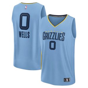 Fanatics Jaylen Wells Memphis Grizzlies Luxurious Light Blue Fast Break Replica Player Jersey Statement Edition Collector's item! A rare addition to any collection.