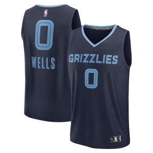 Fanatics Jaylen Wells Memphis Grizzlies Navy Fast Break Replica Player Jersey Top - notch Icon Edition Exclusive design! Own a jersey like no other.