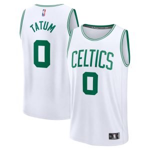Fanatics Jayson Tatum Boston Celtics Youth Distinguished White Fast Break Replica Jersey Association Edition Enhance your game - day look! Get this fashionable jersey.